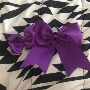 2 Purple HairBows